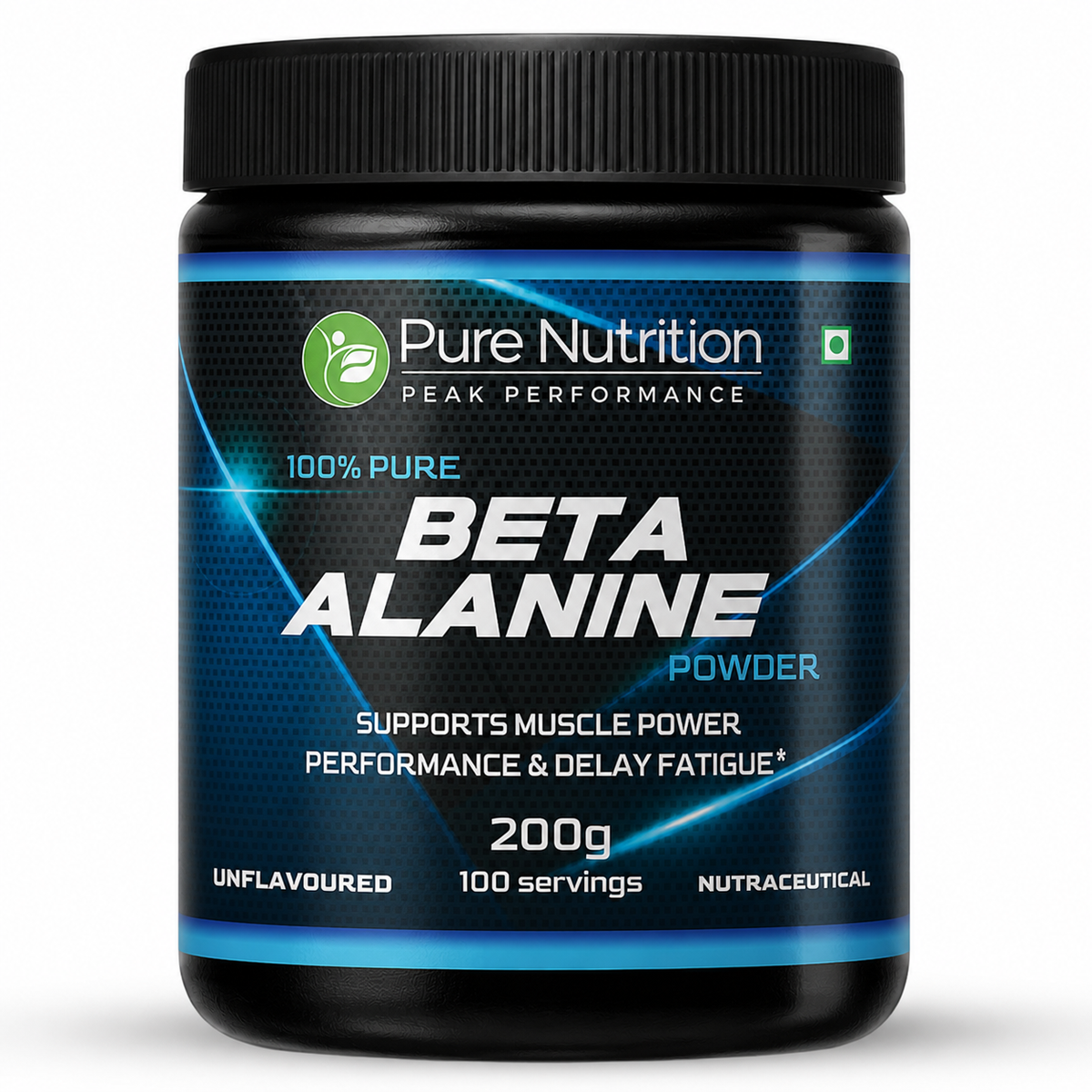 Pure Beta Alanine Powder 200g Unflavored | Pre-Workout Supplement for Muscle Power