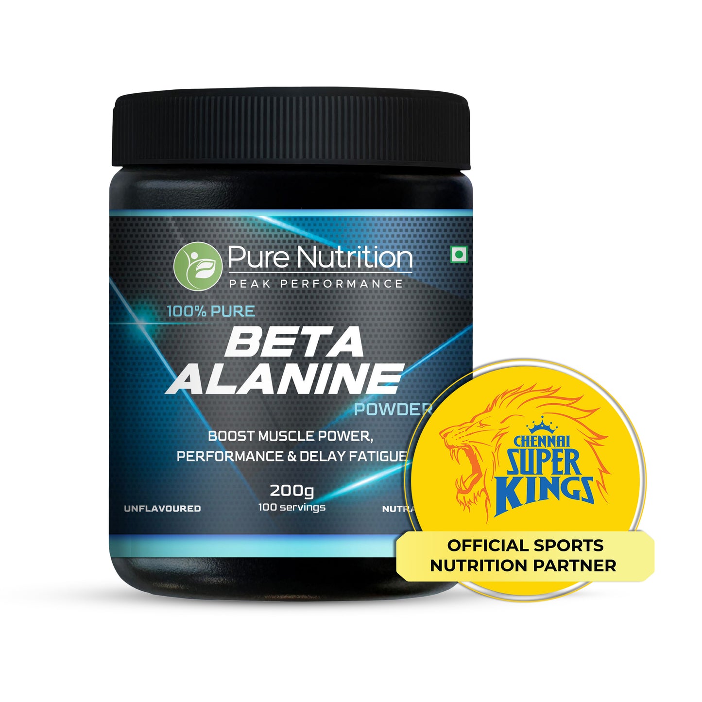 Pure Beta Alanine Powder – 200g Unflavored | Pre-Workout Supplement for Muscle Power