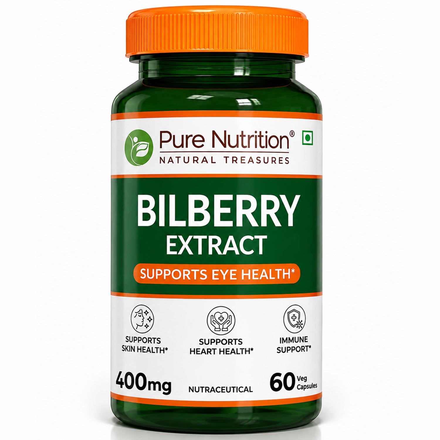 Bilberry Extract 400 mg | Antioxidant & Daily Wellness Support | 60 Capsules