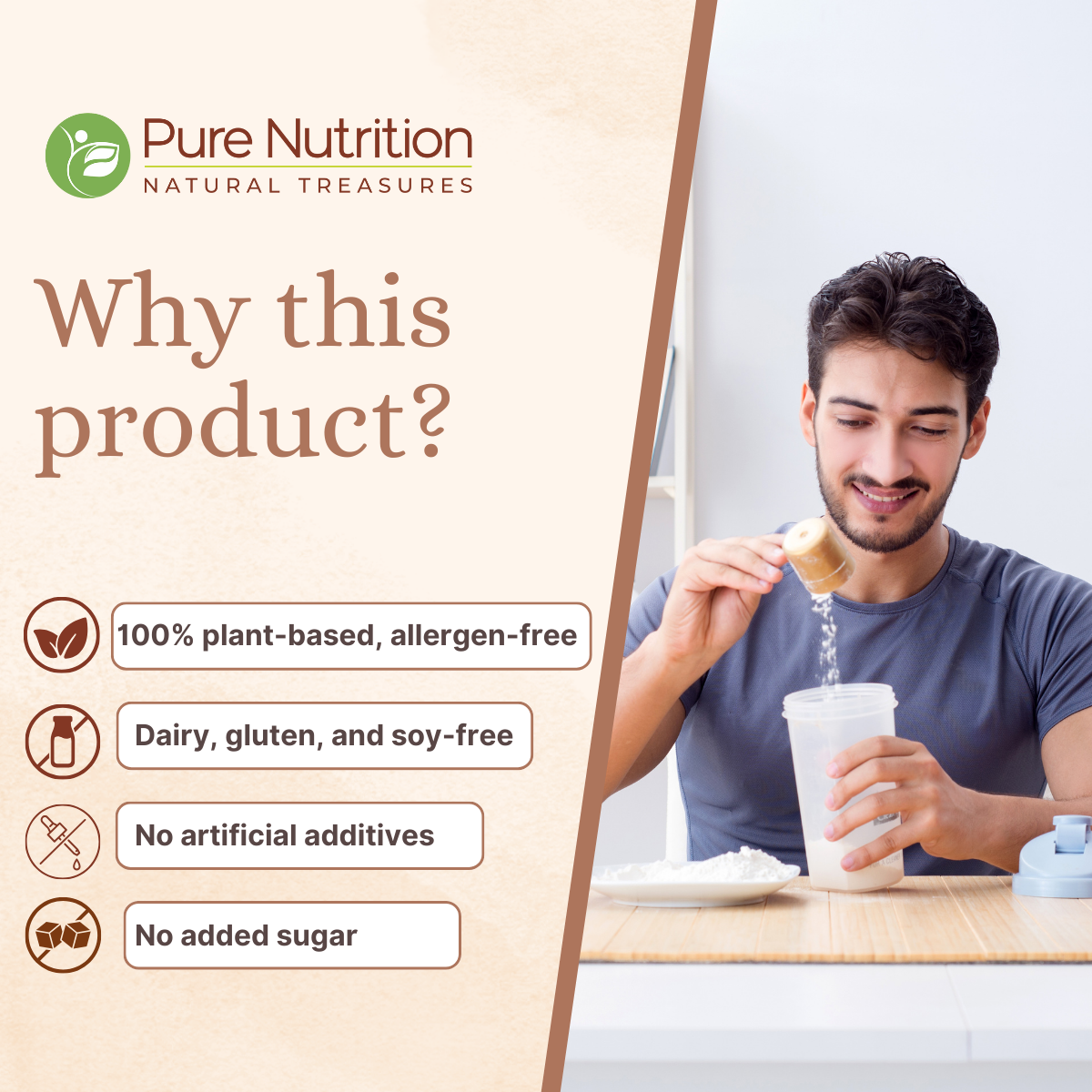 Pure Nutrition Vegan Protein Blueberry Blast