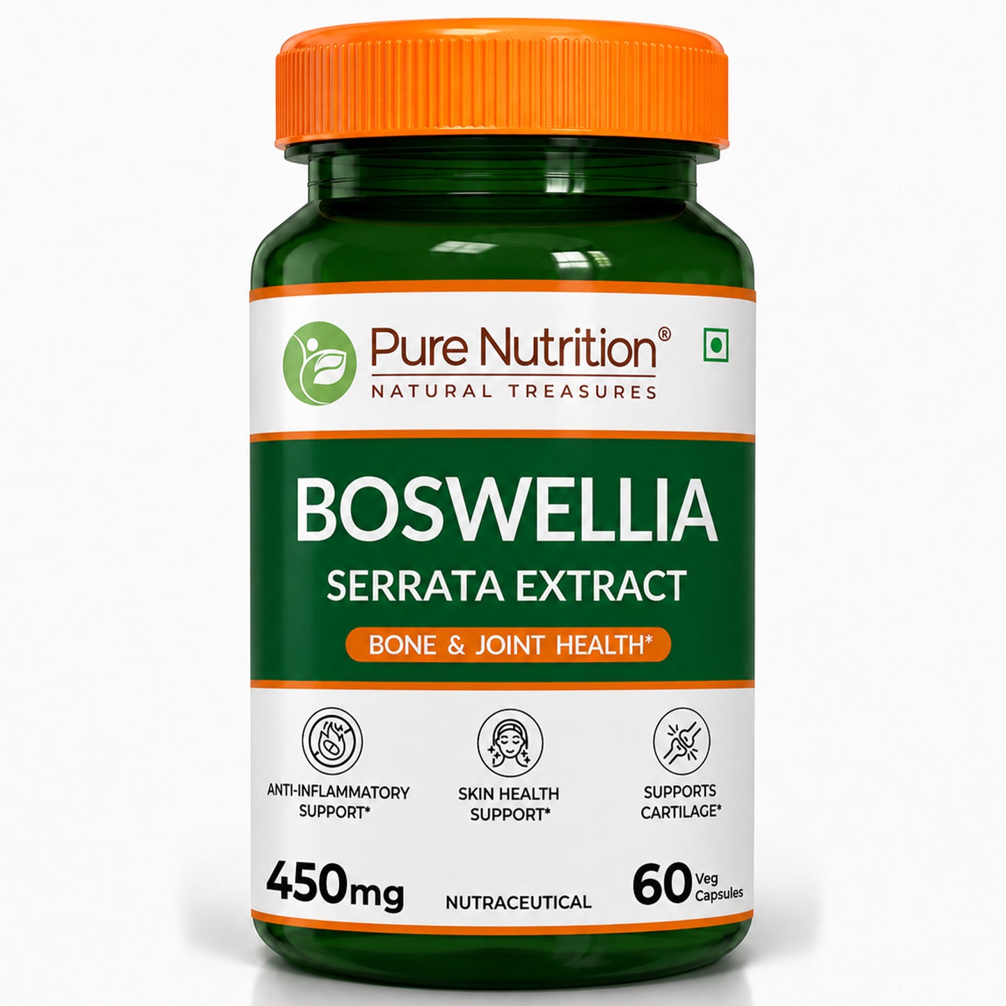 Boswellia Serrata Extract 450mg | Bone & Joint Health | 60 Veg Capsules