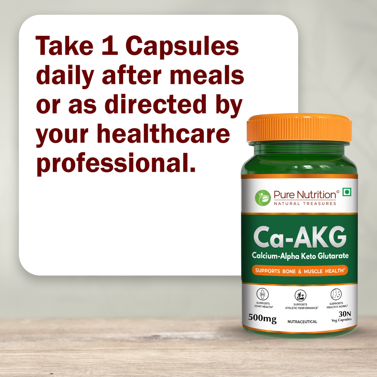 Ca-AKG – Calcium Alpha-Ketoglutarate 500 mg