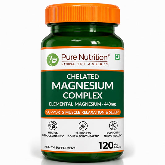Chelated Magnesium Complex | Glycinate, Citrate & Oxide | 120 Tablets
