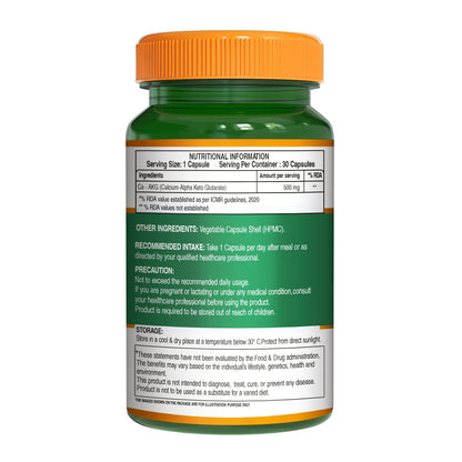Ca-AKG – Calcium Alpha-Ketoglutarate 500 mg