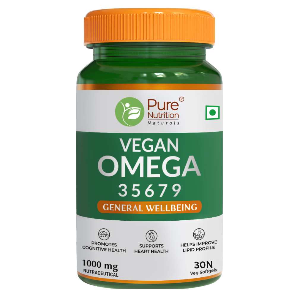 Omega 3-5-6-7-9 (1000mg) Softgels with Seabuckthorn Oil & Flaxseed Oil - 30 Softgels