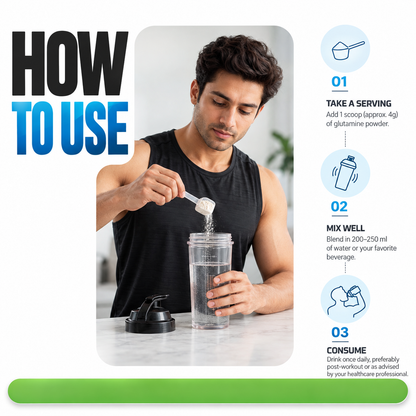 Pure L-Glutamine Powder 200g | Unflavoured Recovery & Workout Nutrition Supplement