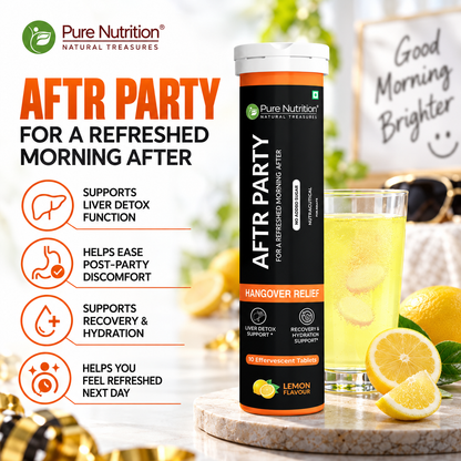 AFTR PARTY Effervescent Tablets Liver Support & Post-Celebration Recovery