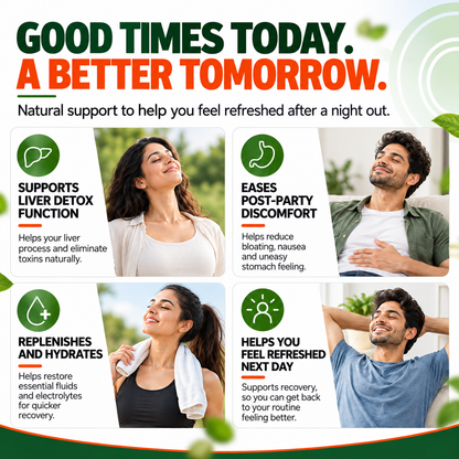 AFTR PARTY Effervescent Tablets Liver Support & Post-Celebration Recovery