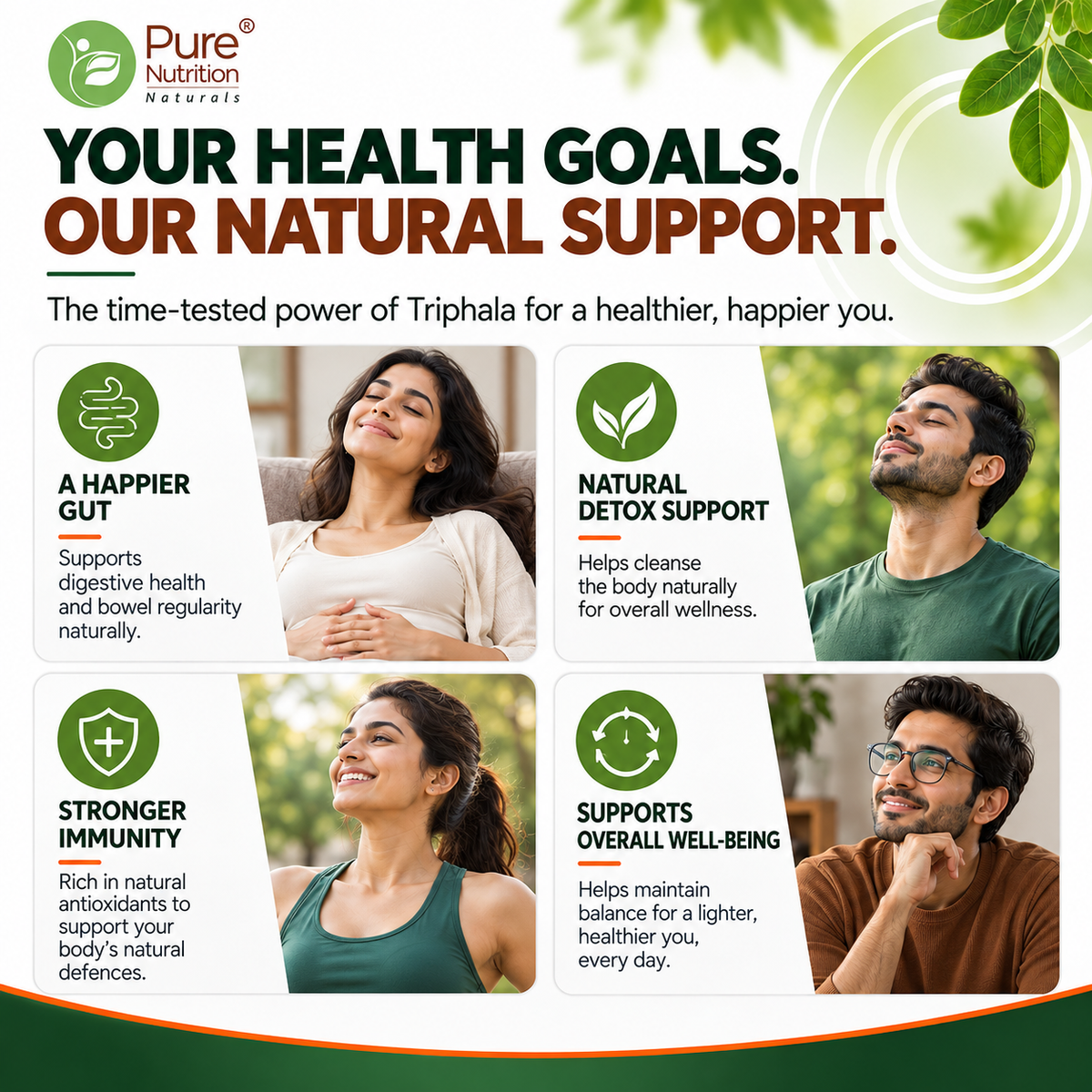 Organic Triphala Powder - 227g | 100% Pure and Natural | Supports Digestion, Detoxification, and Overall Wellness