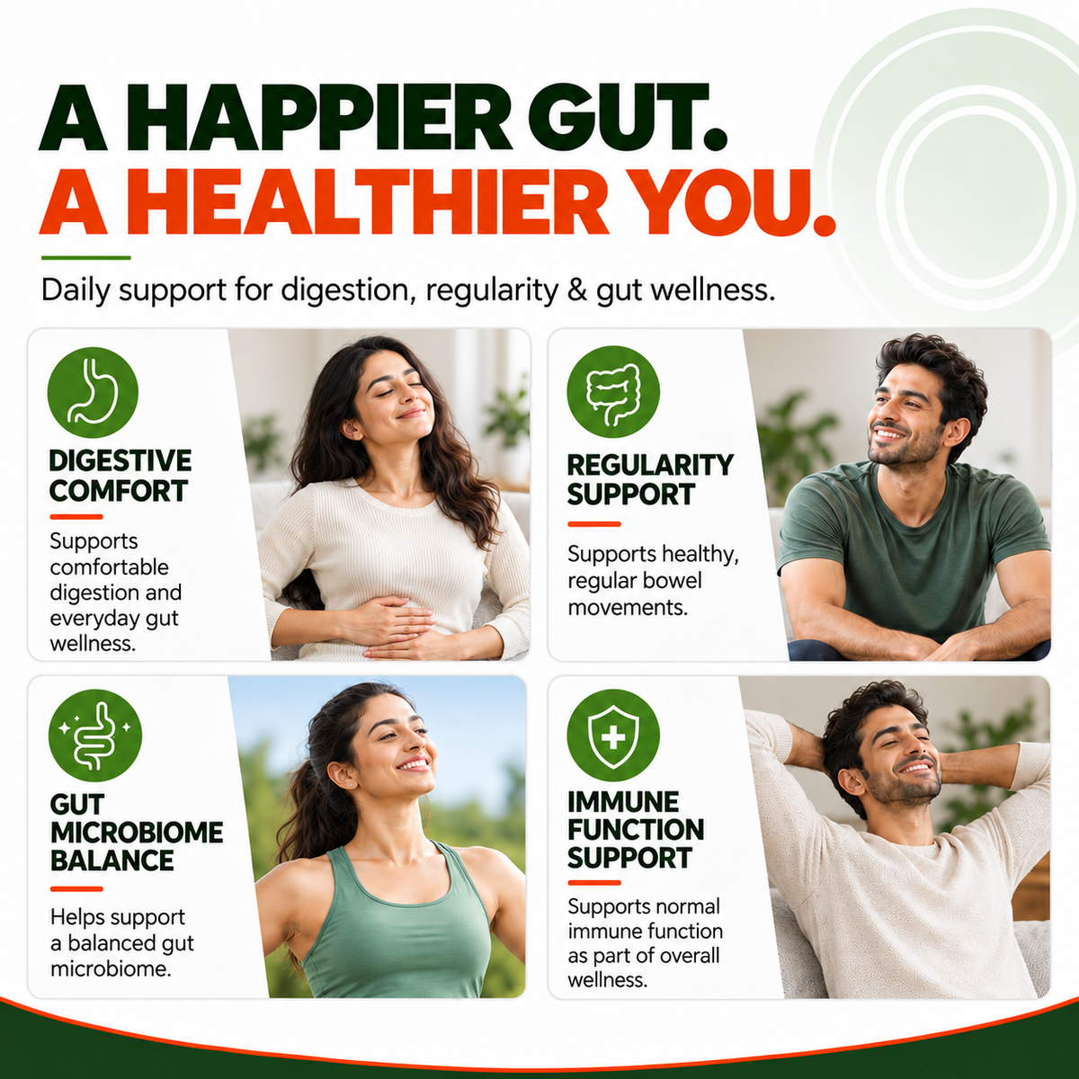 PROGUT+ Probiotics 60 Billion CFU + Prebiotic Gut & Immune Health