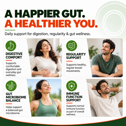 PROGUT+ Probiotics 60 Billion CFU + Prebiotic Gut & Immune Health