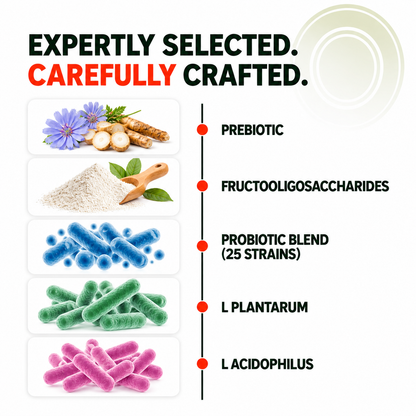 PROGUT+ Probiotics 60 Billion CFU + Prebiotic Gut & Immune Health