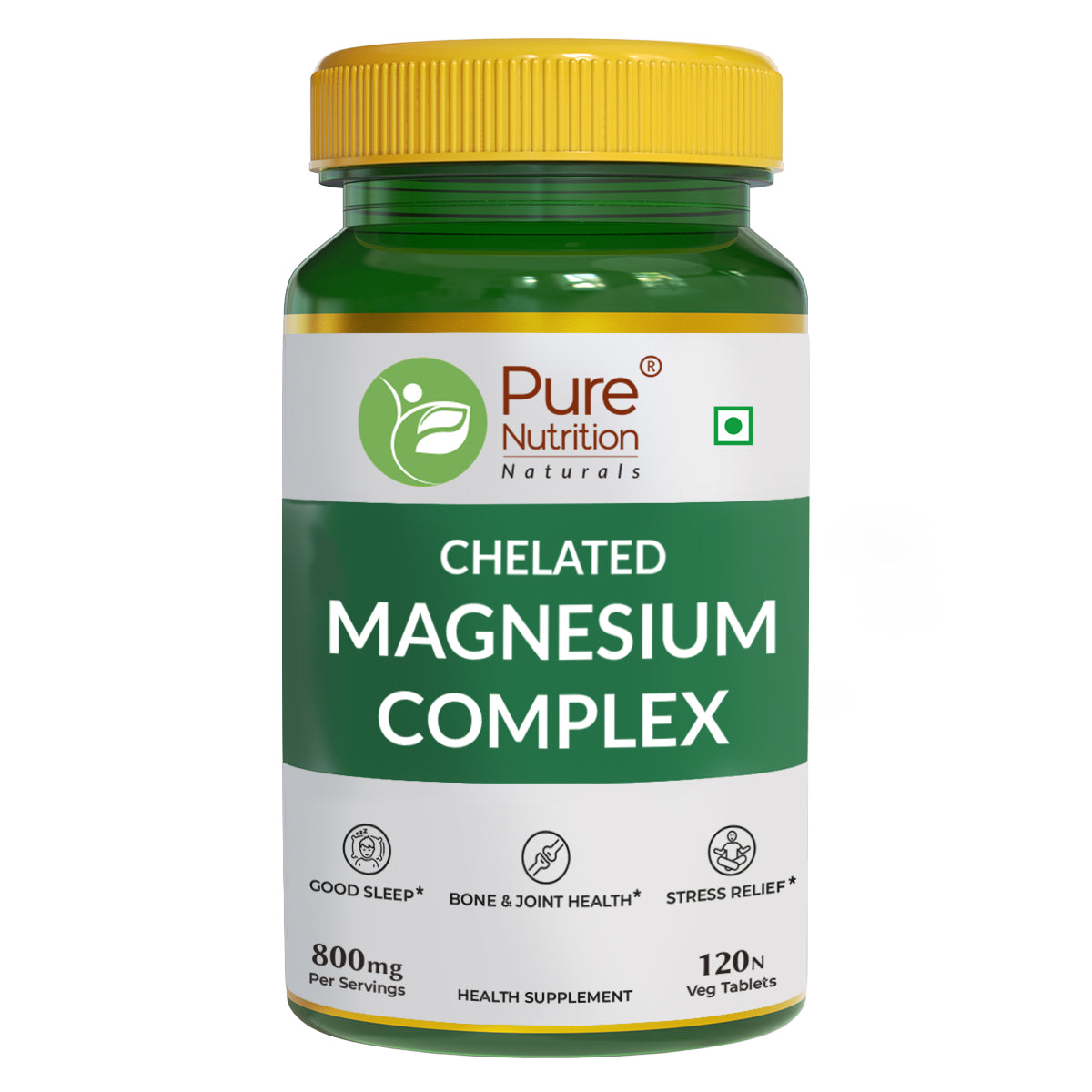 Chelated Magnesium Tablets – Glycinate, Citrate & Oxide - 120 Count