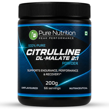 L-Citrulline DL-Malate 2:1 Powder – Unflavored | Nitric Oxide & Endurance