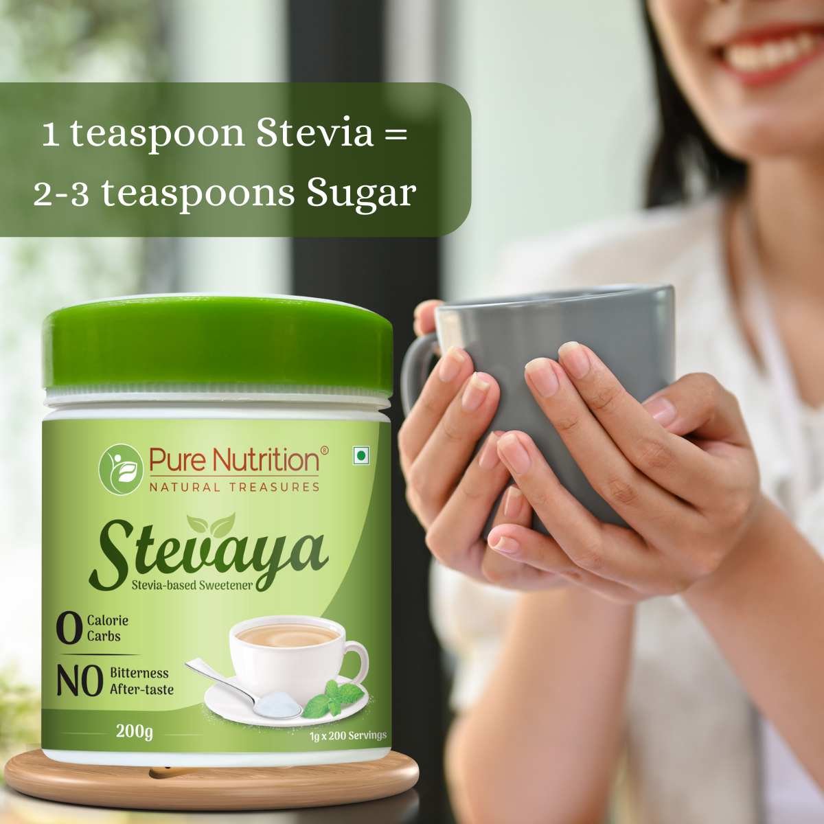 Nutrition Stevaya – Stevia-Based Natural Sweetener – 200g