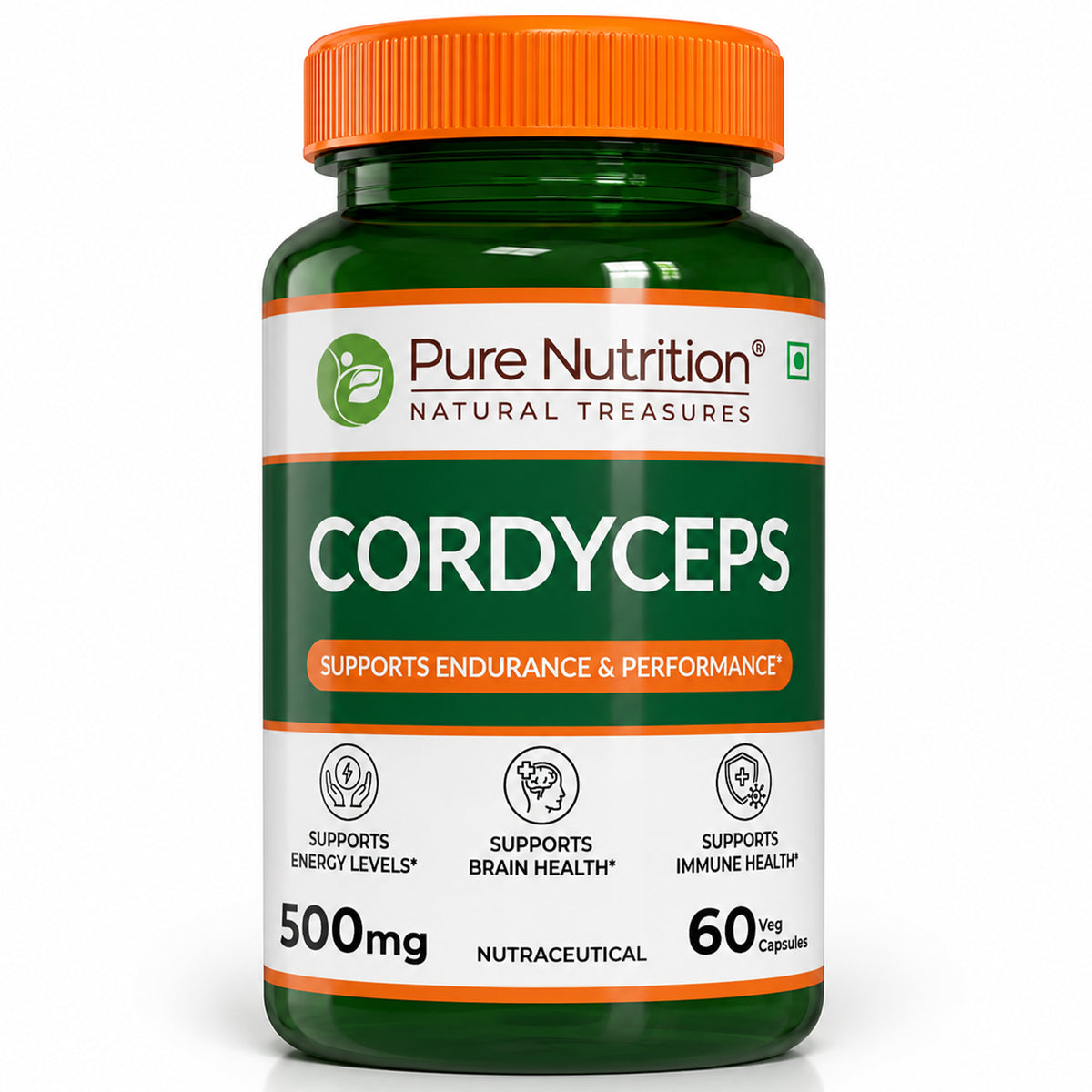 Cordyceps 500 mg | 60 Vegetarian  Capsules