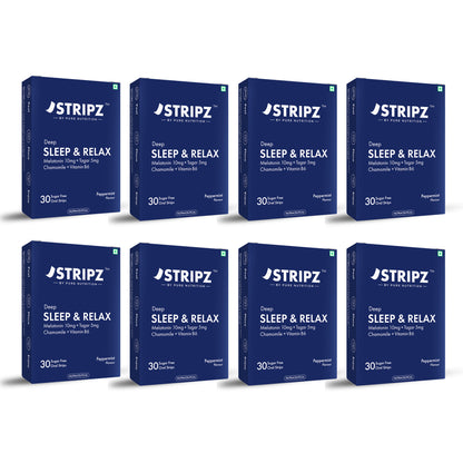 Deep Sleep & Relax Oral Strips – Melatonin, Botanicals & Vitamin B6 (30 Strips)