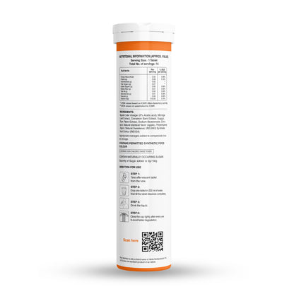 Pure Nutrition ACV Moringa Effervescent Tablets – Apple Flavour – 15 Tablets