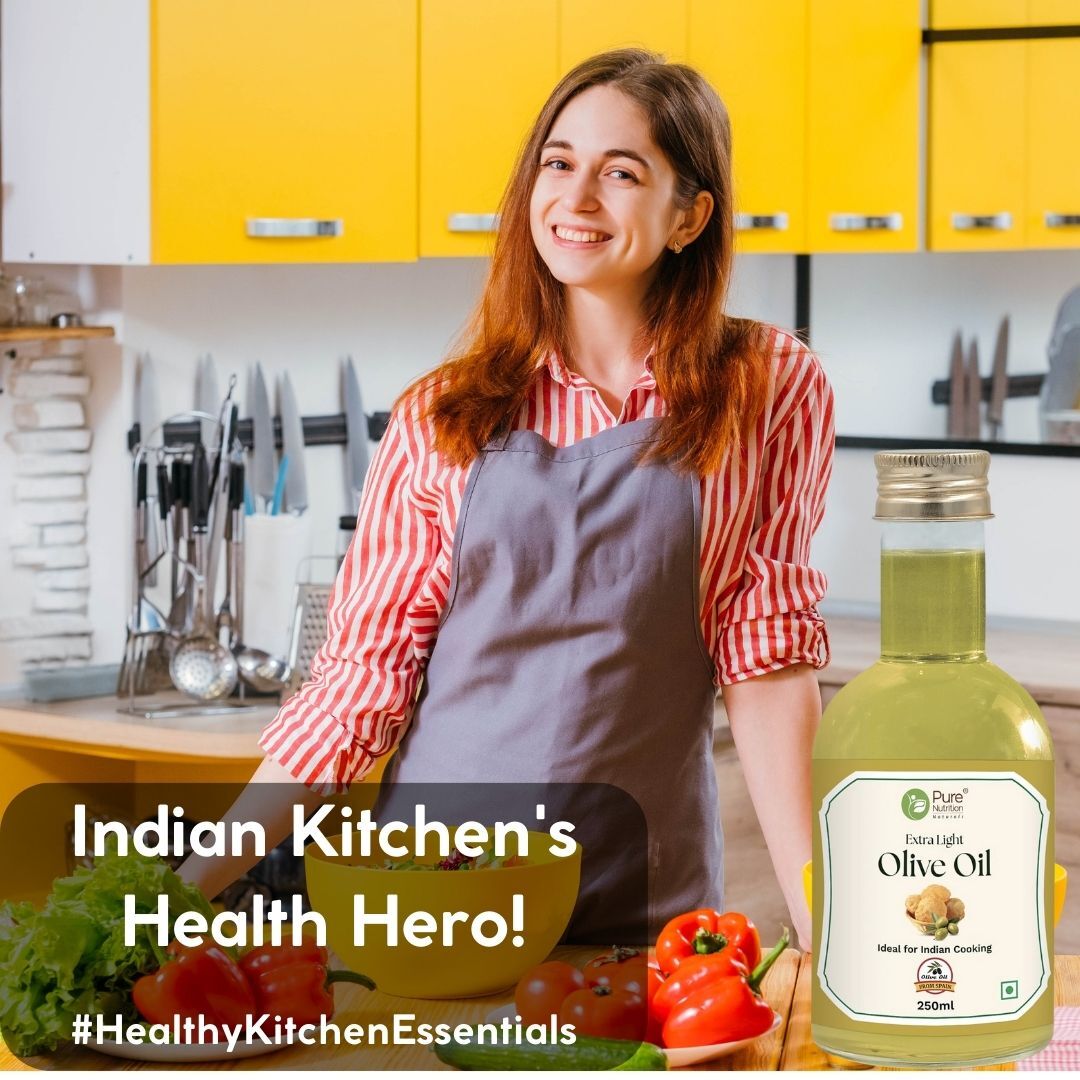 Extra Light Olive Oil - 250ml | 100% Pure & Edible | Ideal for Indian Cooking and Good for Skin