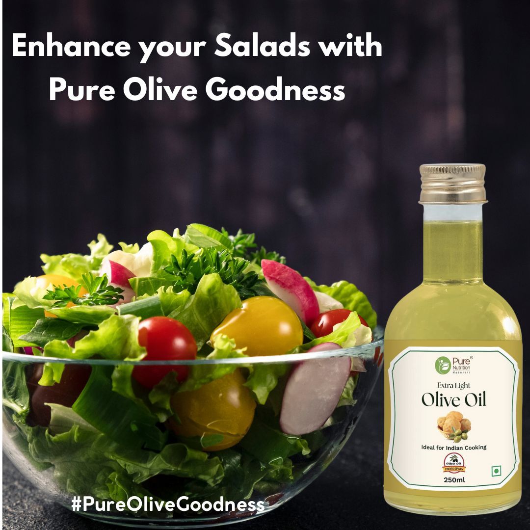 Extra Light Olive Oil - 250ml | 100% Pure & Edible | Ideal for Indian Cooking and Good for Skin