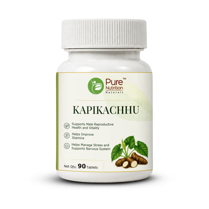 Pure Nutrition Kapikachhu Tablets | Ayurvedic Vitality & Wellness Support | Mucuna Pruriens Extract 