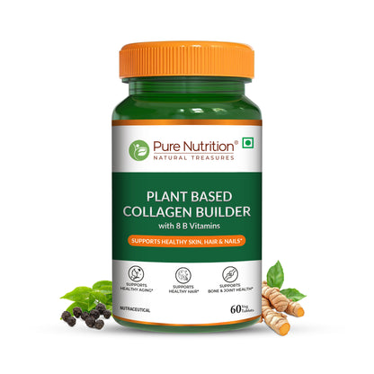 Plant-Based Collagen Builder - Enhance Skin, Hair & Nail Health-60 Tab