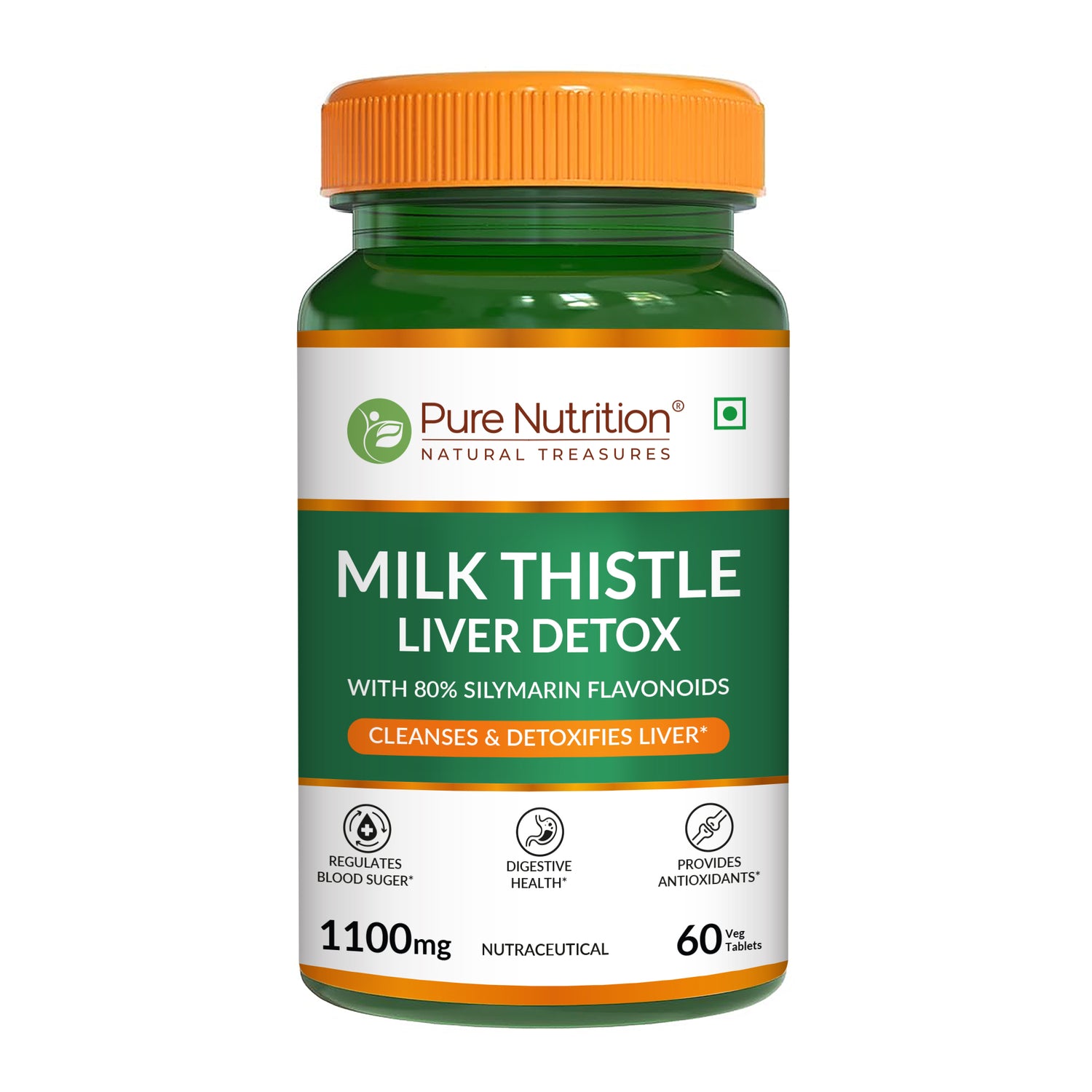 Liver Cleanse Supplements with Milk Thistle |Veg Tablets for Detox