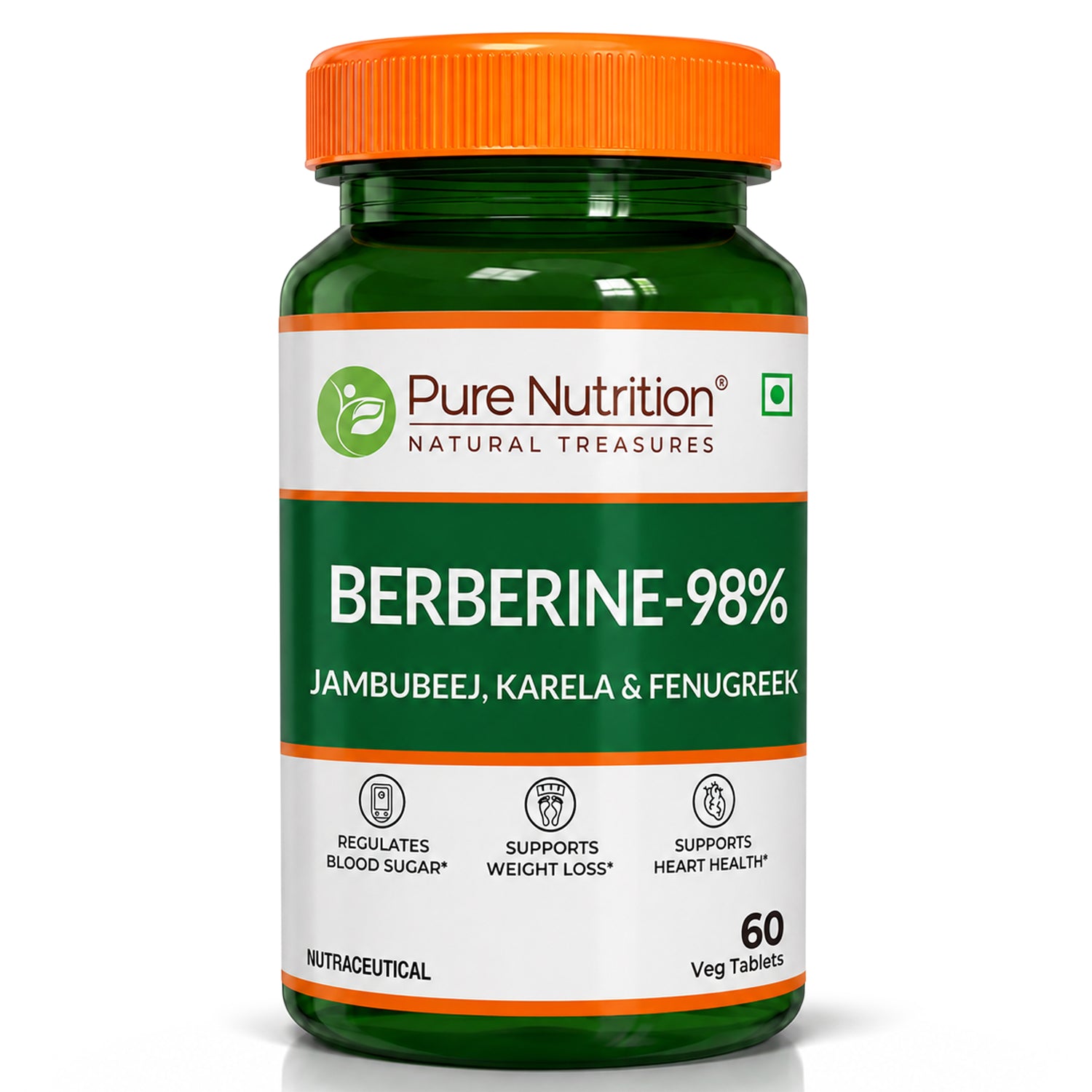 Berberine 98%  60 Vegetarian Tablets | Herbal Supplement
