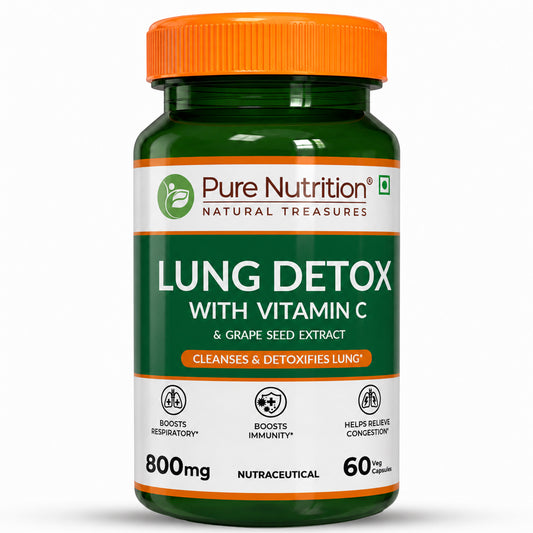 Lung Detox Capsules Vitamin C & Grape Seed Extract | 60 Veg Caps