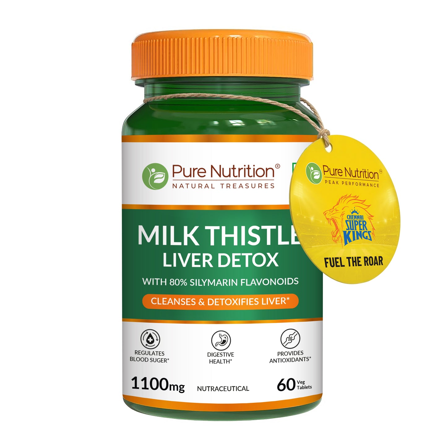 Liver Cleanse Supplements with Milk Thistle |Veg Tablets for Detox