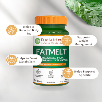 FATMELT with Garcinia Cambogia, L-Carnitine, and Apple Cider Vinegar - 60 Capsules