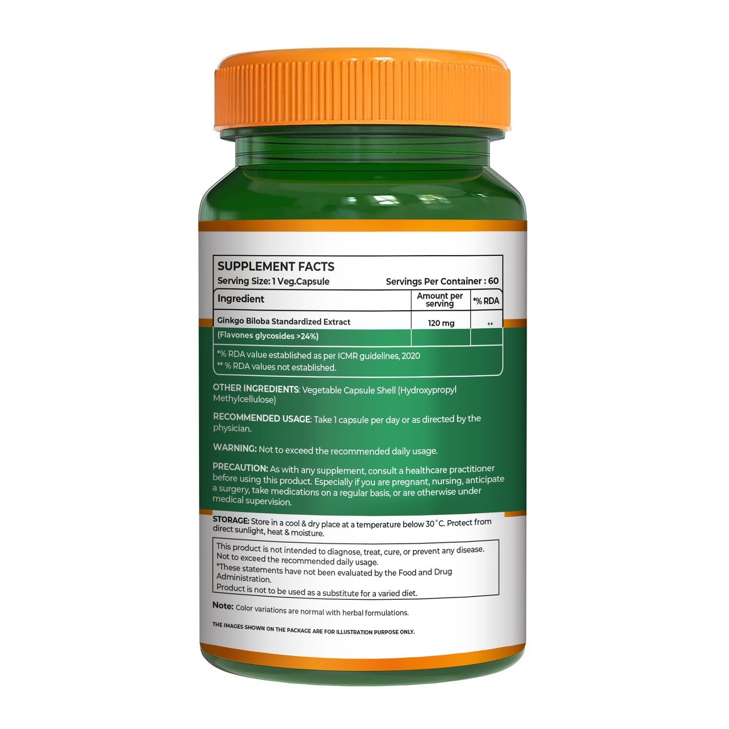 Pure Nutrition Ginkgo Biloba 120mg