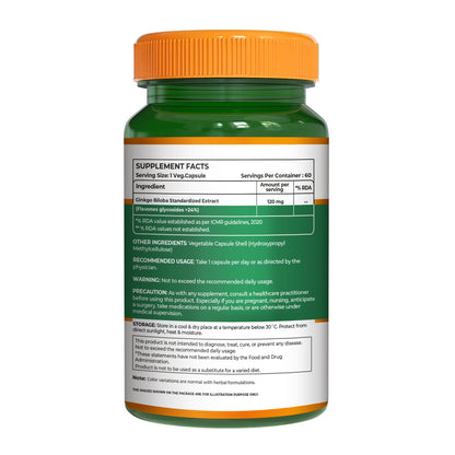 Pure Nutrition Ginkgo Biloba 120mg