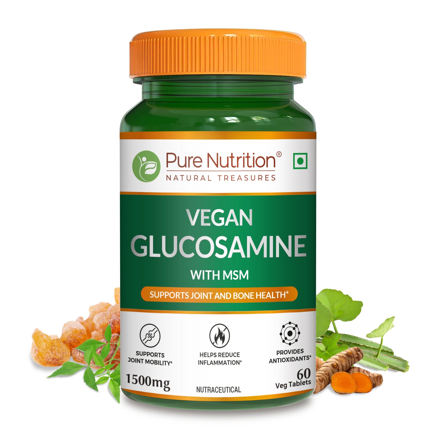 Vegan Glucosamine with MSM 60 Tablets