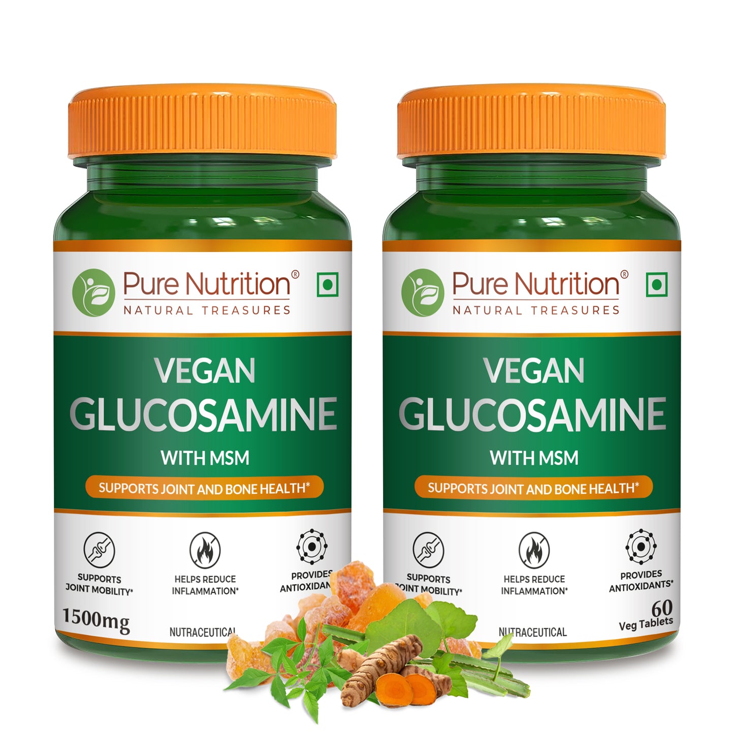 Vegan Glucosamine with MSM 60 Tablets