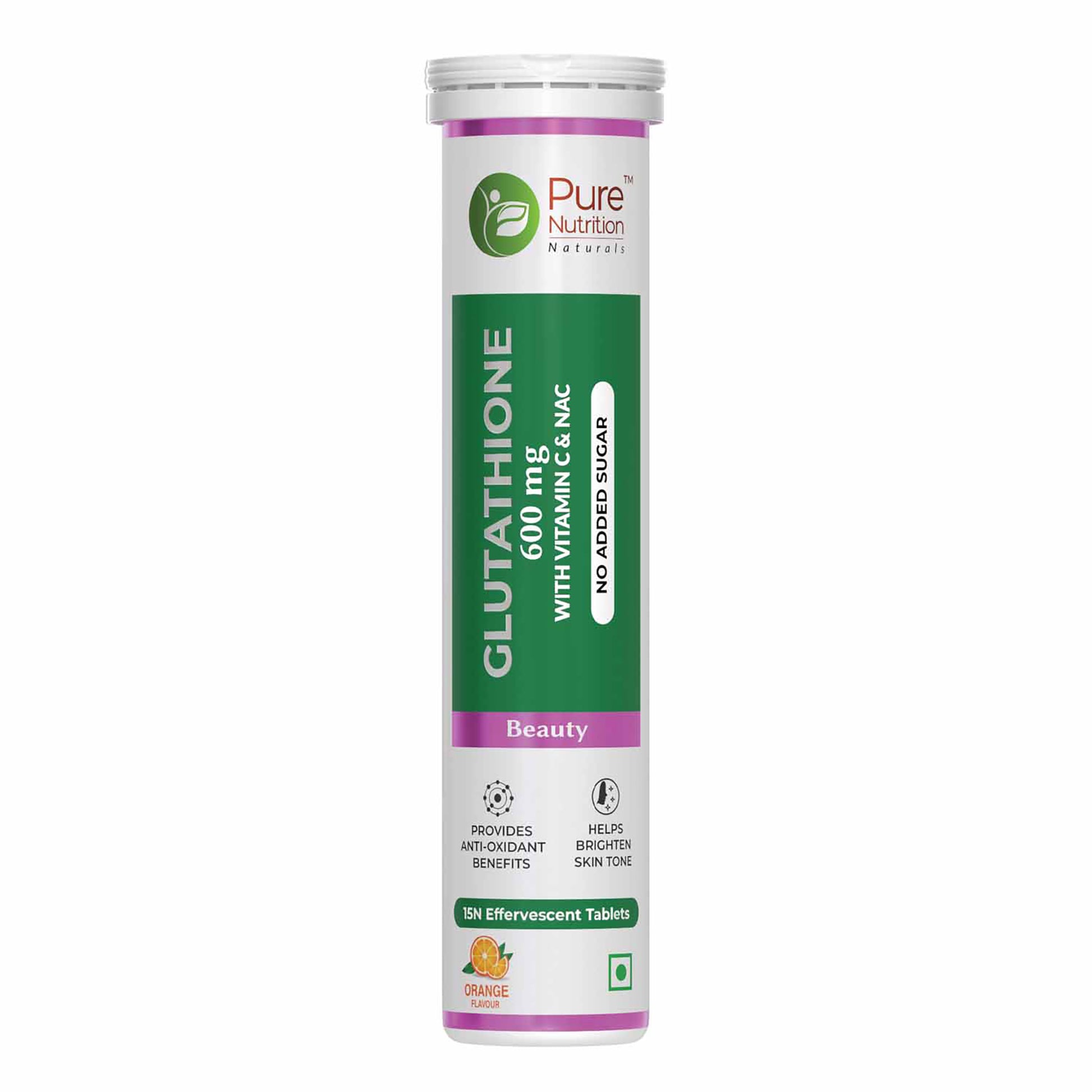 Glutathione 600mg with Vitamin C & Saffron, 15 Effervescent Tablets | Pure Nutrition Glutathione 600mg with Vitamin C & Saffron, 15 Effervescent Tablets | Pure Nutrition