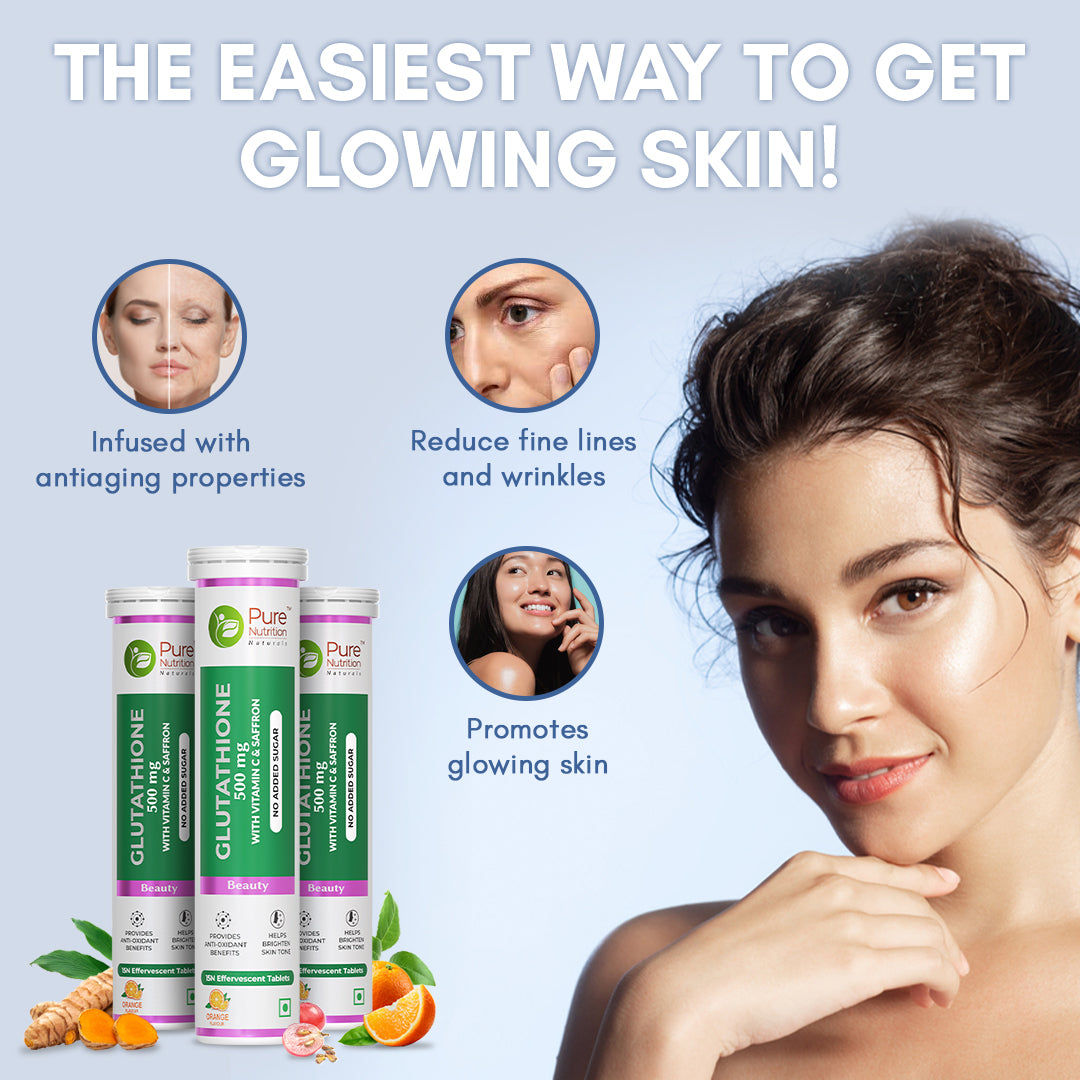 Glutathione 500mg with Vitamin C & Saffron