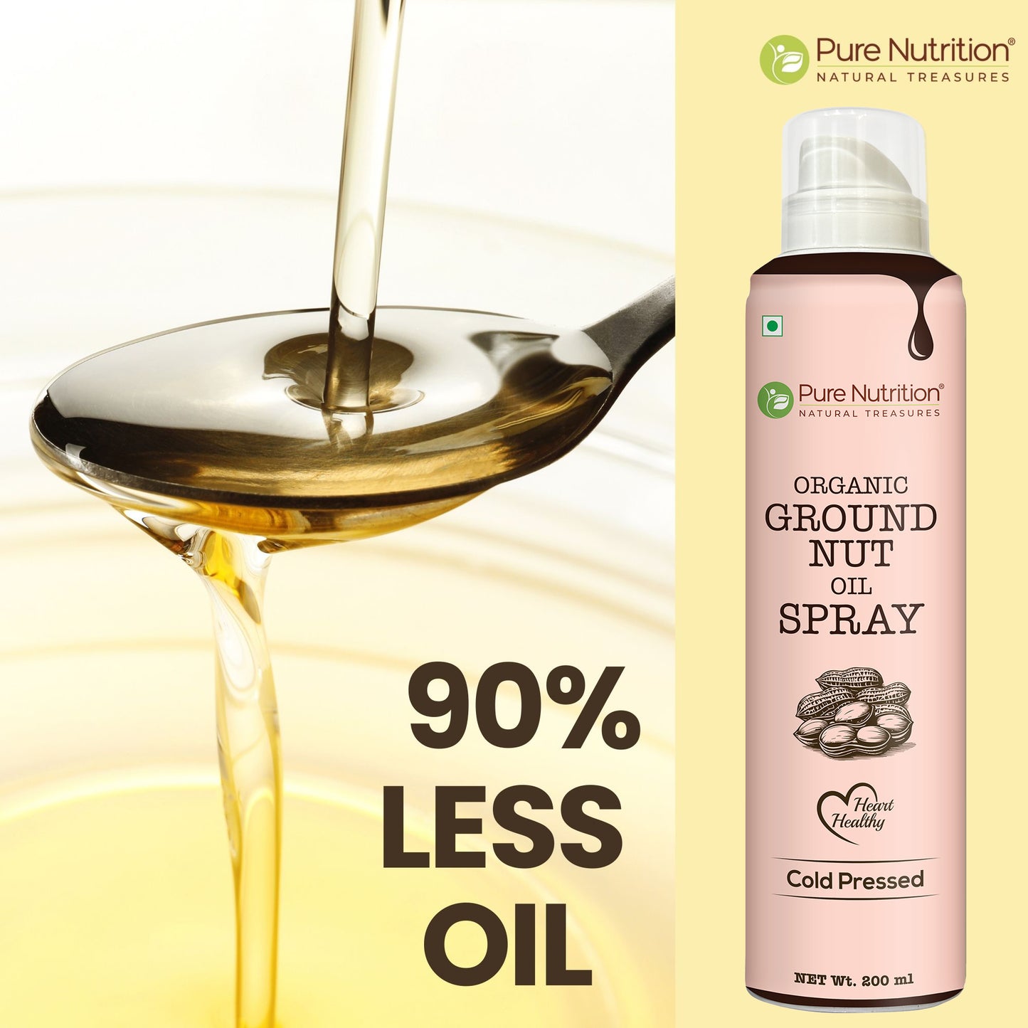 Pure Nutrition Organic Ground Nut Oil Spray