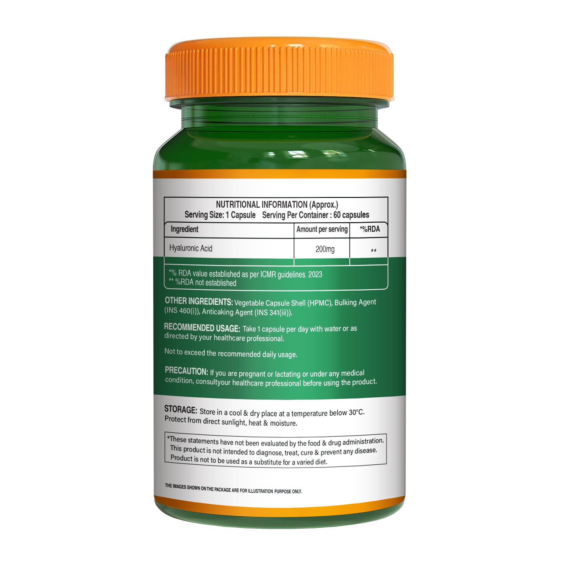 Hyaluronic Acid 200mg Capsules