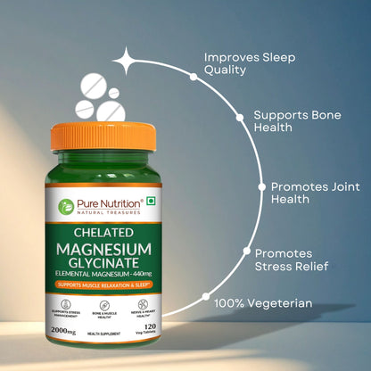 Chelated Magnesium Glycinate | Supports Relaxation, Muscle & Nerve Health