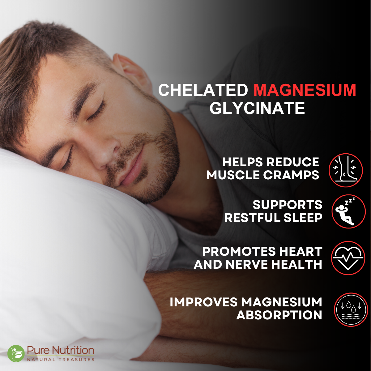 Chelated Magnesium Glycinate | Supports Relaxation, Muscle & Nerve Health
