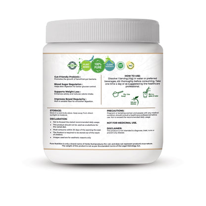 Pure Nutrition Inulin Powder – Prebiotic Fiber – 250g