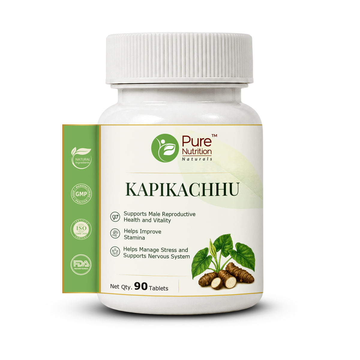 Pure Nutrition Kapikachhu Tablets | Ayurvedic Vitality & Wellness Support | Mucuna Pruriens Extract 