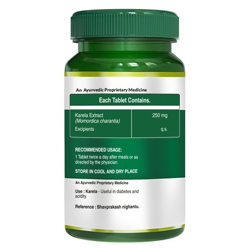 Karela Extract Supplement| Promotes Healthy Sugar Levels & Metabolic Wellness - 60 Tablets