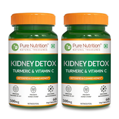 Kidney Wellness Supplement with Turmeric & Vitamin C | Supports Detox