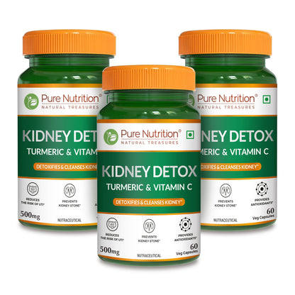 Kidney Wellness Supplement with Turmeric & Vitamin C | Supports Detox
