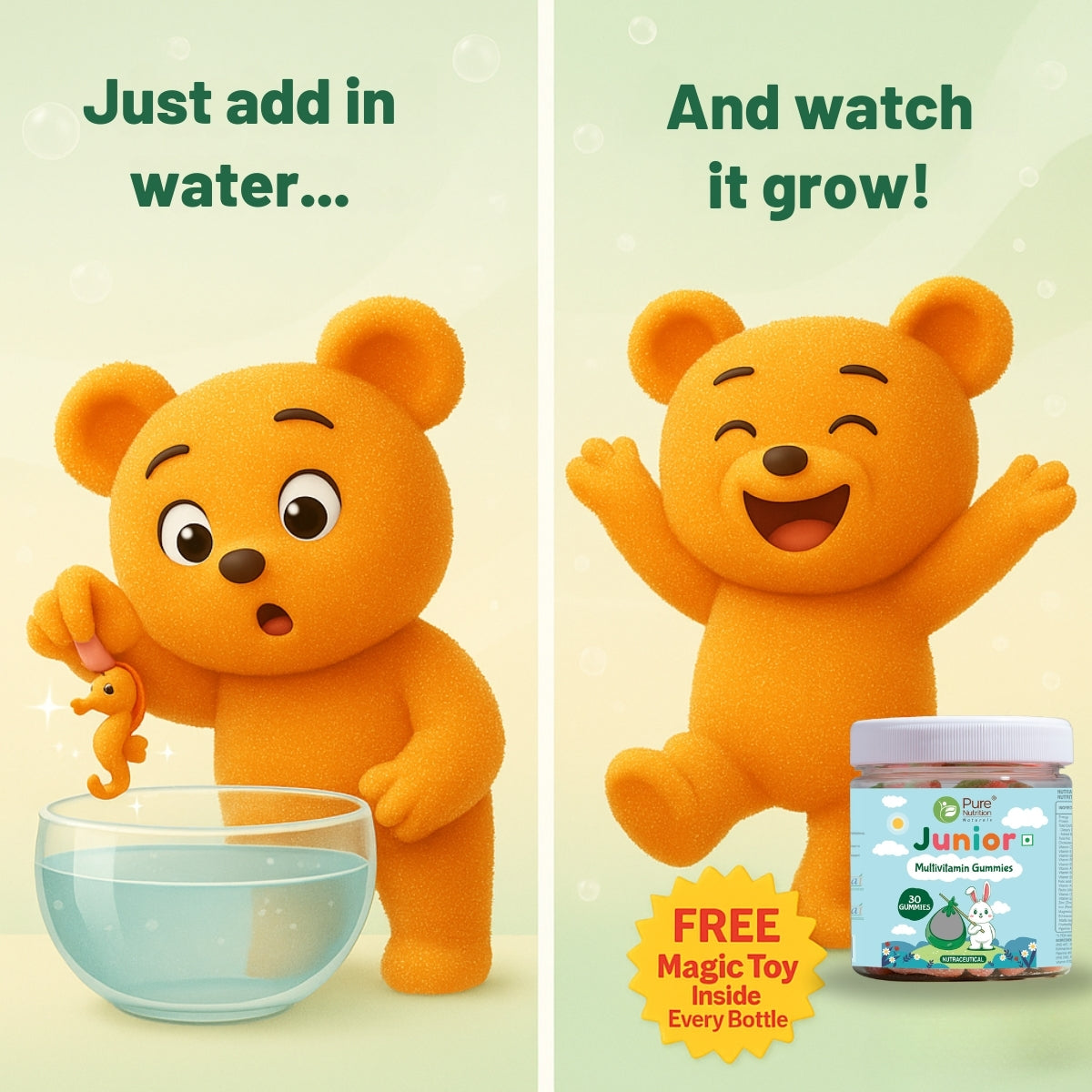 Multivitamin Kids Gummies - 30 Vegetarian Gummies | Supports Healthy Growth and Development