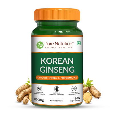 Korean Ginseng – 120 Veg Capsules