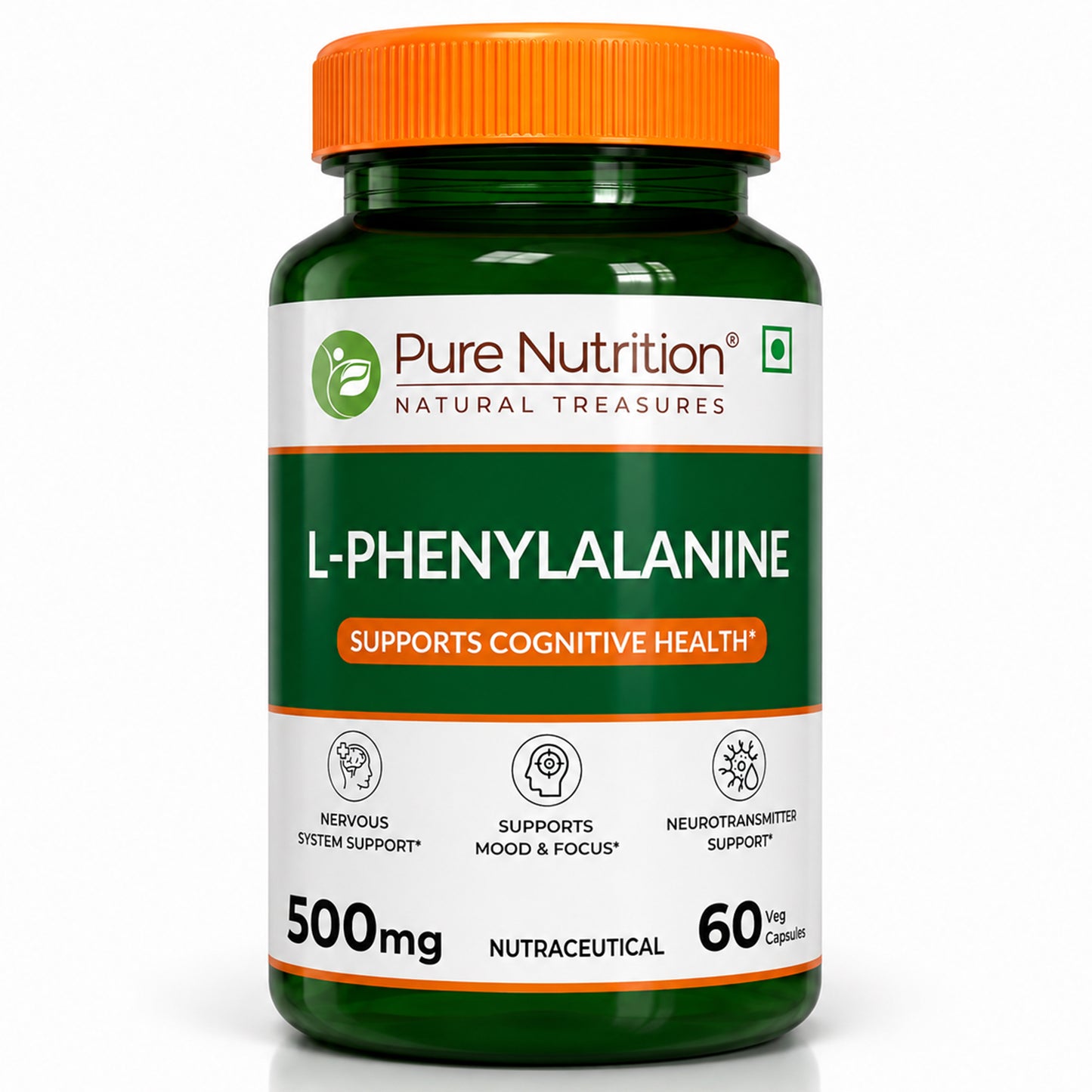 L-Phenylalanine 500 mg | 60 Vegetarian Capsules