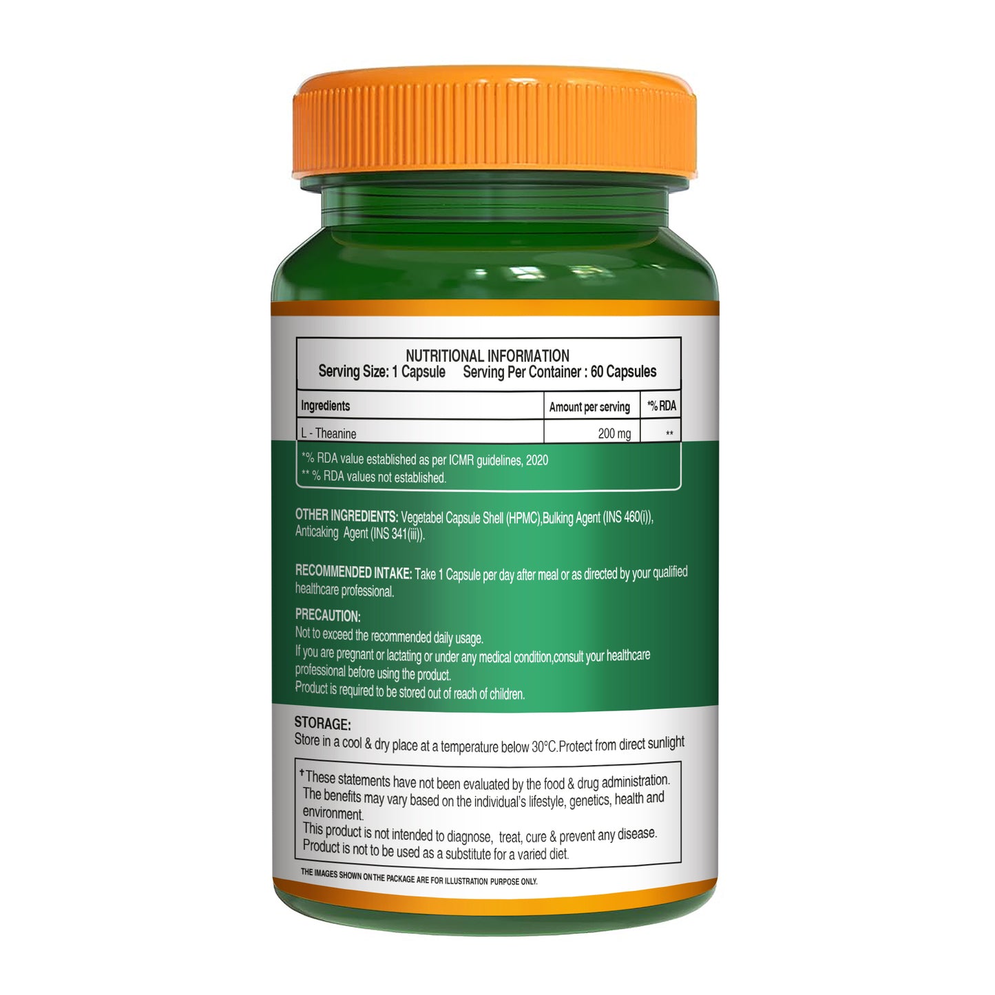 Pure Nutrition L-Theanine Capsules 200mg